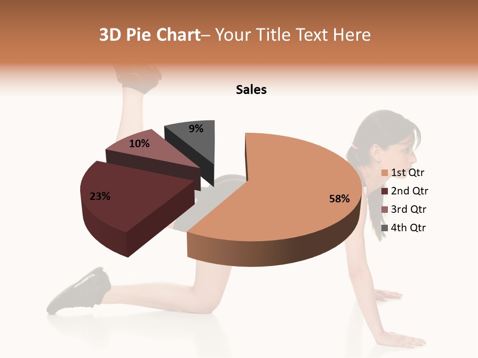 Silhouette Of Man Rowing Alone PowerPoint Template