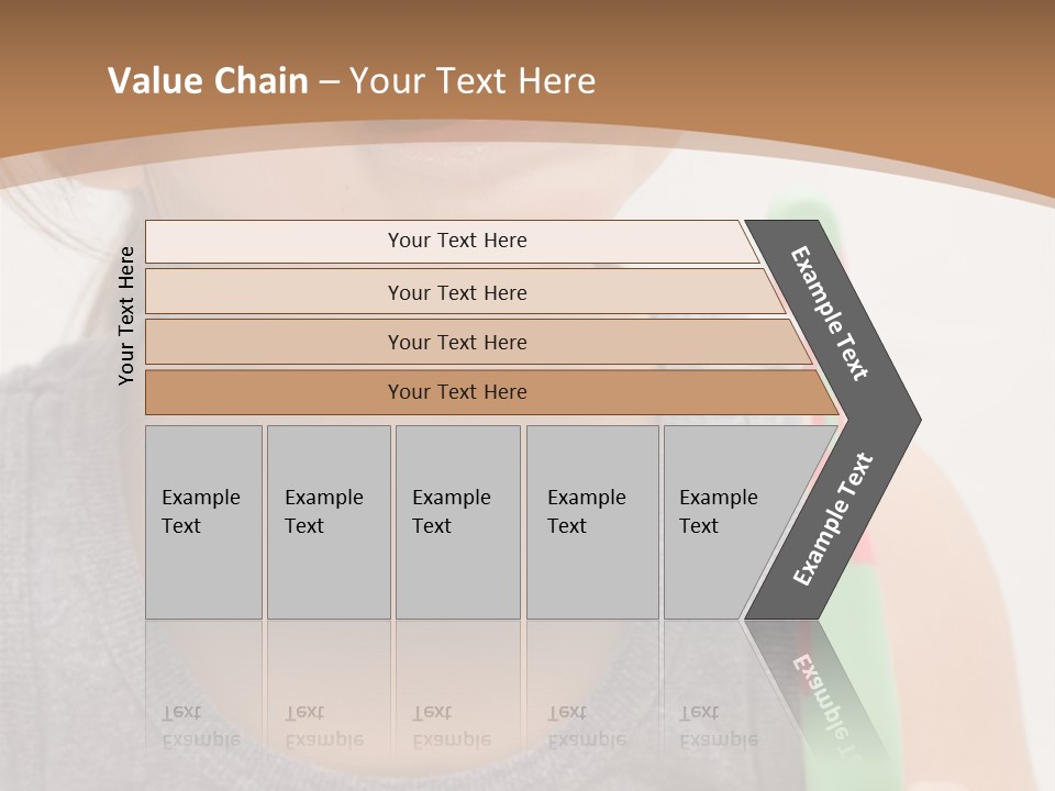 The Little Cute Girl Brushing Her Teeth PowerPoint Template