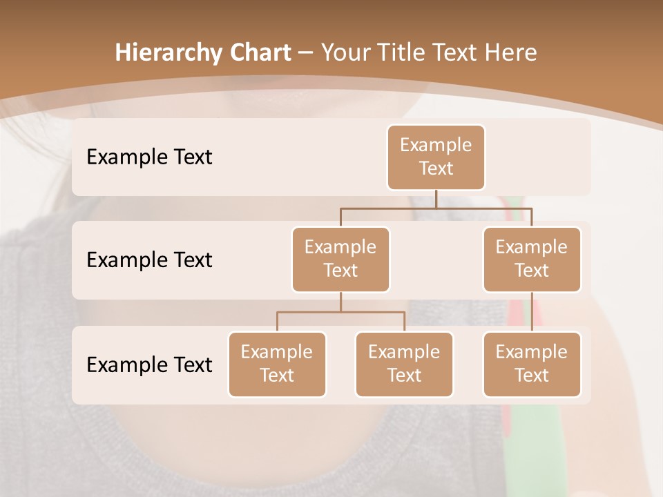 The Little Cute Girl Brushing Her Teeth PowerPoint Template