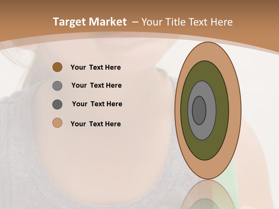 The Little Cute Girl Brushing Her Teeth PowerPoint Template