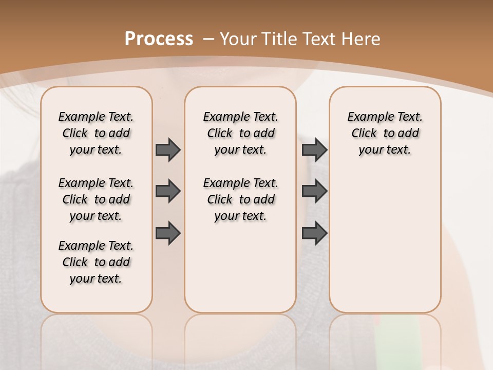 The Little Cute Girl Brushing Her Teeth PowerPoint Template