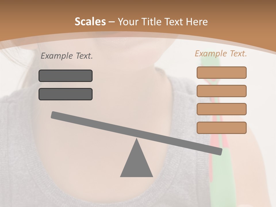 The Little Cute Girl Brushing Her Teeth PowerPoint Template