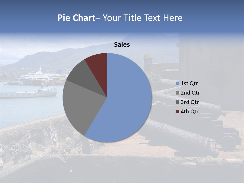 Old Cannons At San Felipe Fortress Overlooking Puerto Plata Port. Dominican Republic. PowerPoint Template