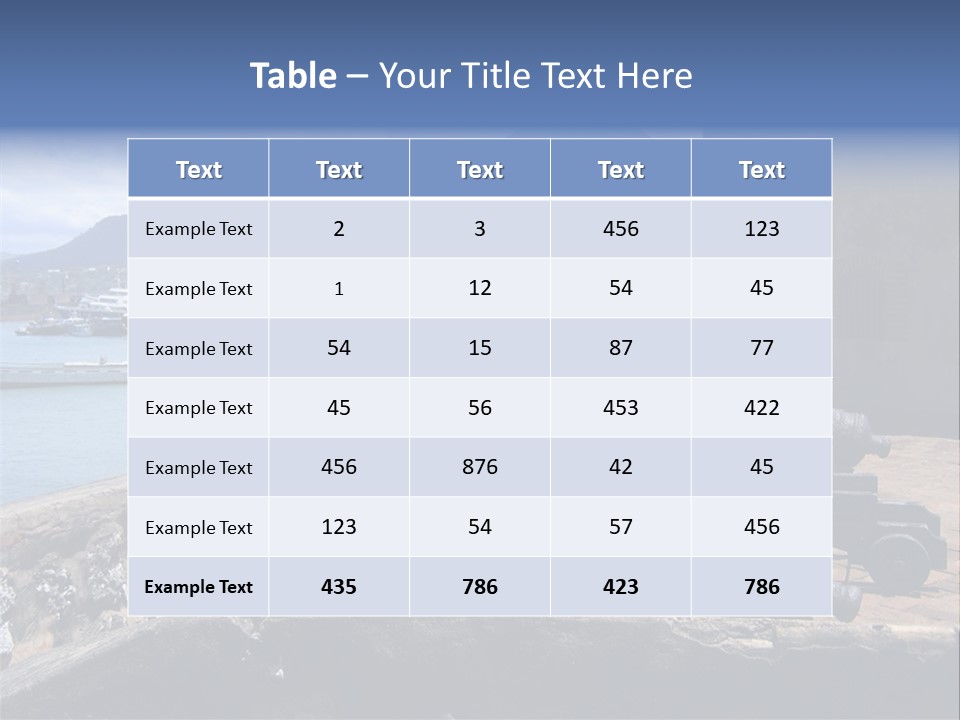 Old Cannons At San Felipe Fortress Overlooking Puerto Plata Port. Dominican Republic. PowerPoint Template