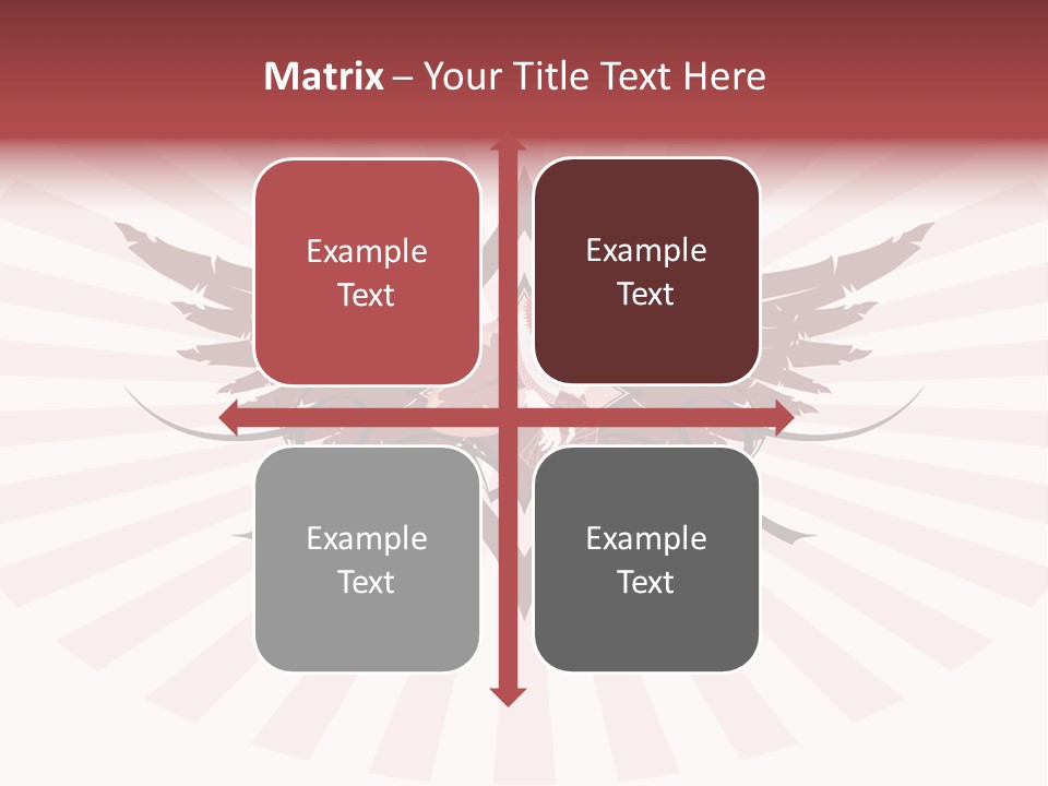 Grinning Clown With Playing Cards In The Centre Of Diamond Ornament With Wings (Vector) Stock Vector Illustration: PowerPoint Template