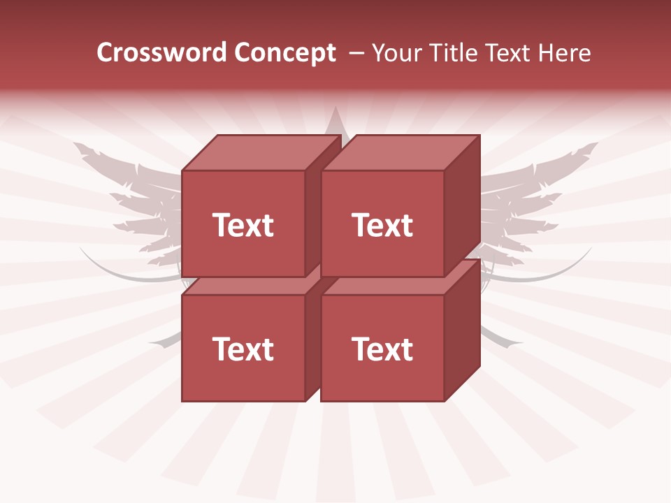 Grinning Clown With Playing Cards In The Centre Of Diamond Ornament With Wings (Vector) Stock Vector Illustration: PowerPoint Template