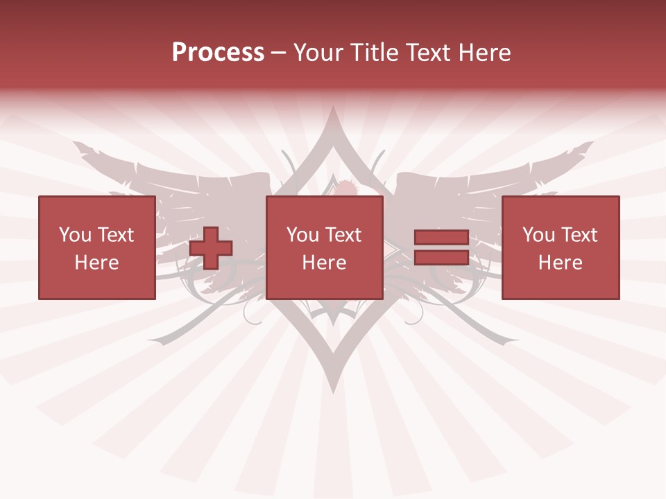 Grinning Clown With Playing Cards In The Centre Of Diamond Ornament With Wings (Vector) Stock Vector Illustration: PowerPoint Template