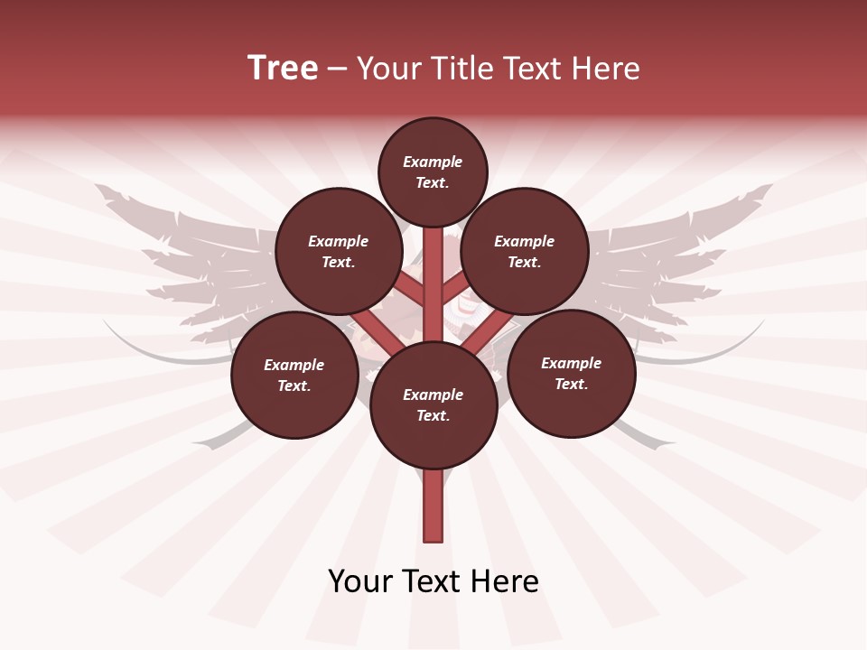 Grinning Clown With Playing Cards In The Centre Of Diamond Ornament With Wings (Vector) Stock Vector Illustration: PowerPoint Template