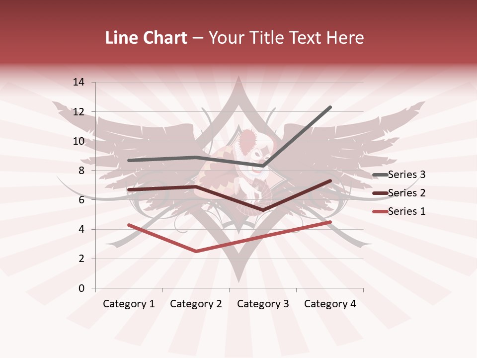 Grinning Clown With Playing Cards In The Centre Of Diamond Ornament With Wings (Vector) Stock Vector Illustration: PowerPoint Template