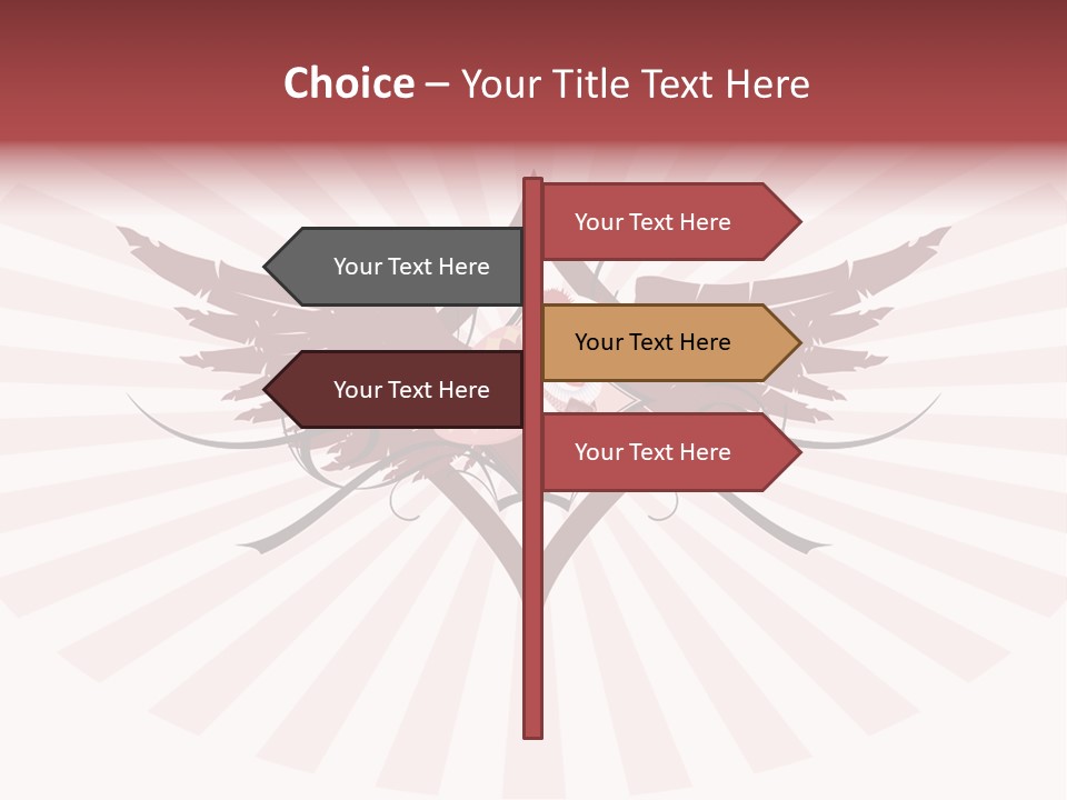 Grinning Clown With Playing Cards In The Centre Of Diamond Ornament With Wings (Vector) Stock Vector Illustration: PowerPoint Template