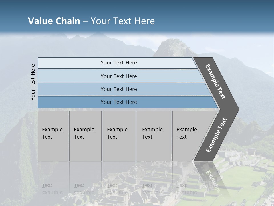 The Lost Incan City Of Machu Picchu Near Cusco, Peru. PowerPoint Template