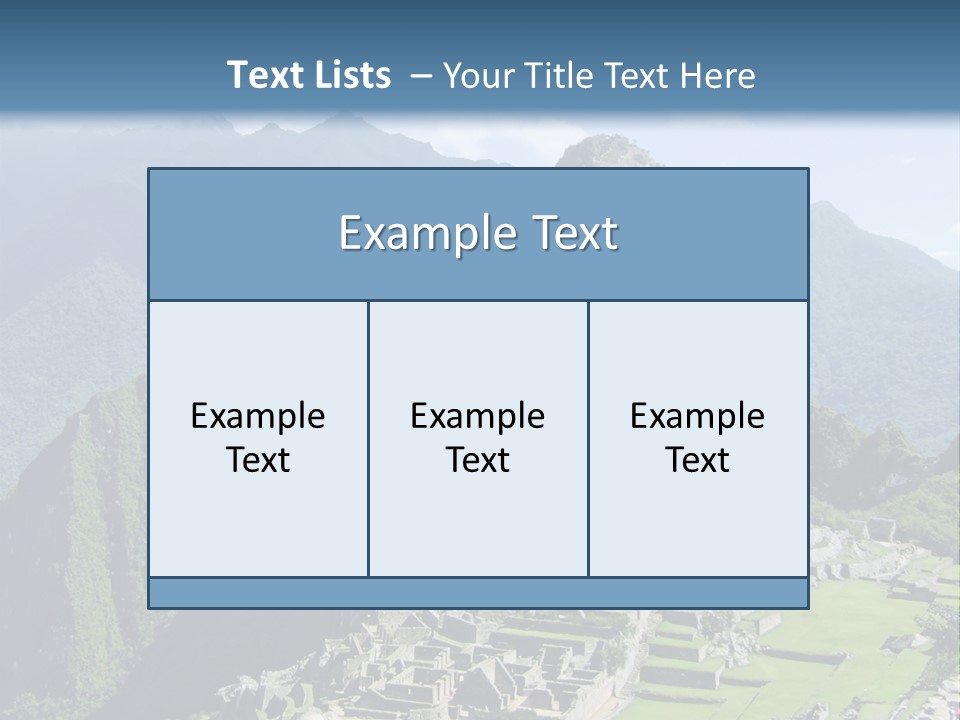 The Lost Incan City Of Machu Picchu Near Cusco, Peru. PowerPoint Template