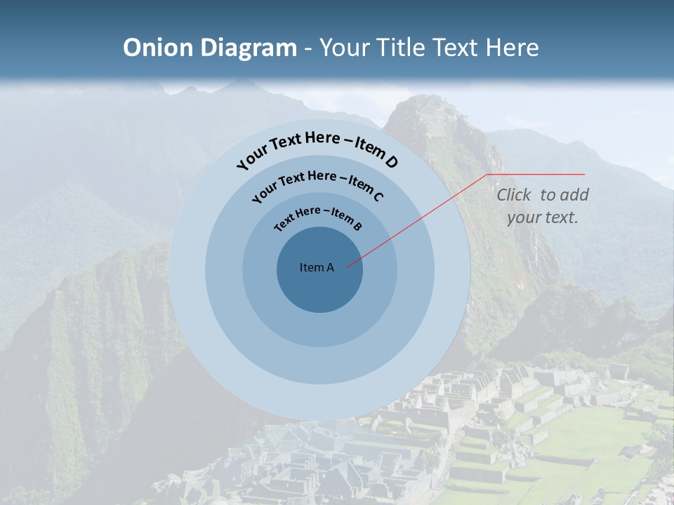 The Lost Incan City Of Machu Picchu Near Cusco, Peru. PowerPoint Template