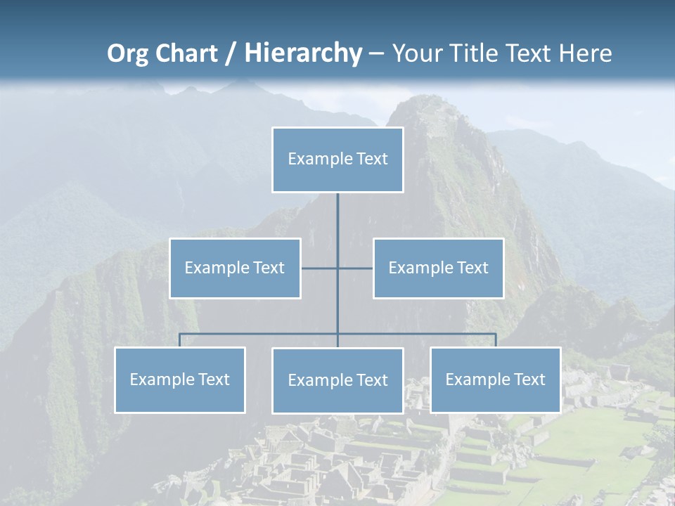 The Lost Incan City Of Machu Picchu Near Cusco, Peru. PowerPoint Template