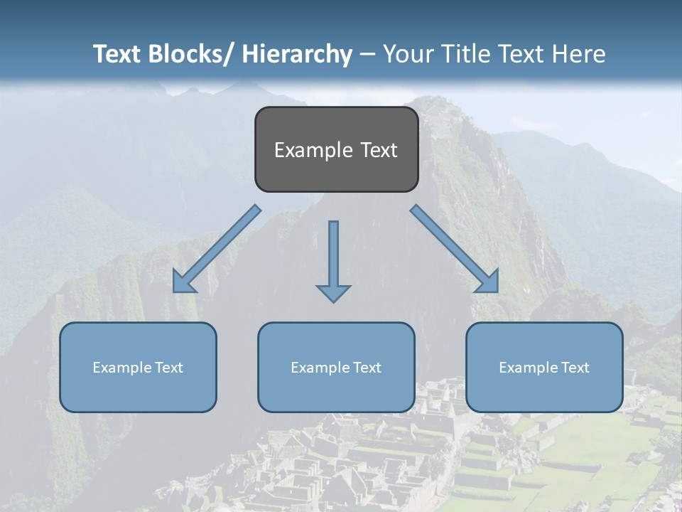 The Lost Incan City Of Machu Picchu Near Cusco, Peru. PowerPoint Template