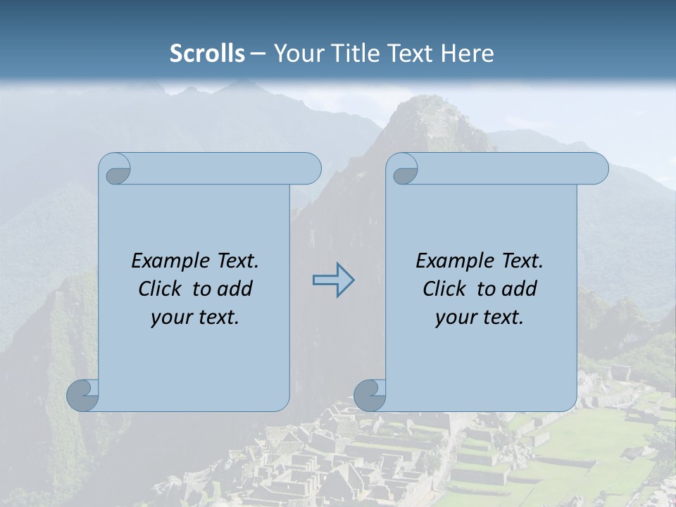 The Lost Incan City Of Machu Picchu Near Cusco, Peru. PowerPoint Template