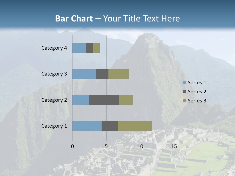 The Lost Incan City Of Machu Picchu Near Cusco, Peru. PowerPoint Template