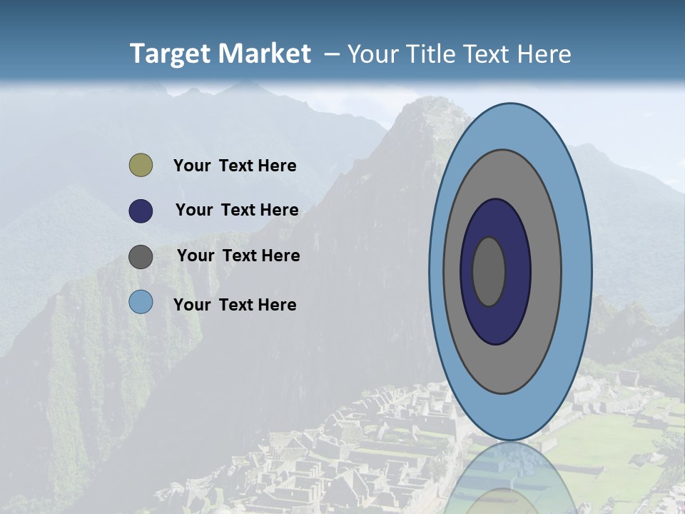 The Lost Incan City Of Machu Picchu Near Cusco, Peru. PowerPoint Template