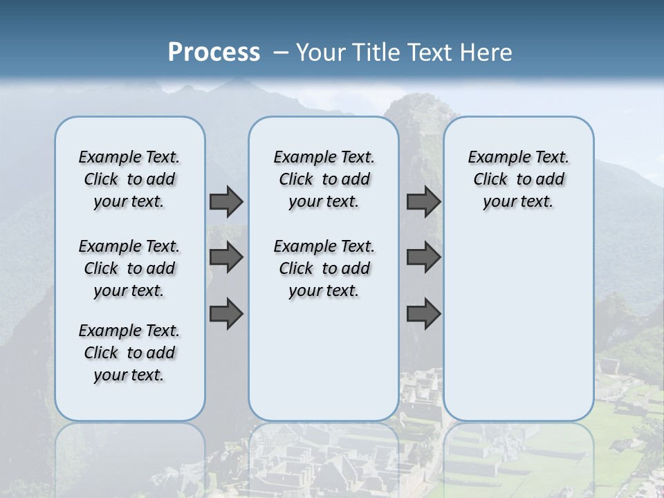 The Lost Incan City Of Machu Picchu Near Cusco, Peru. PowerPoint Template