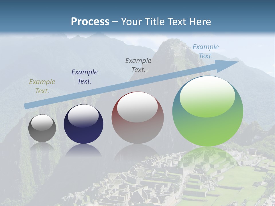 The Lost Incan City Of Machu Picchu Near Cusco, Peru. PowerPoint Template