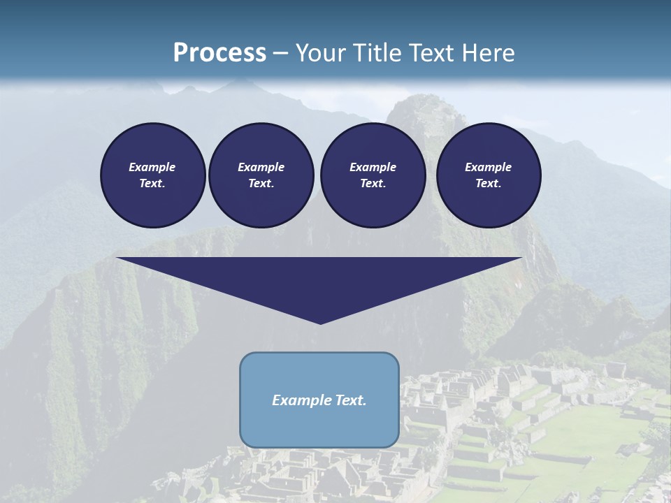 The Lost Incan City Of Machu Picchu Near Cusco, Peru. PowerPoint Template