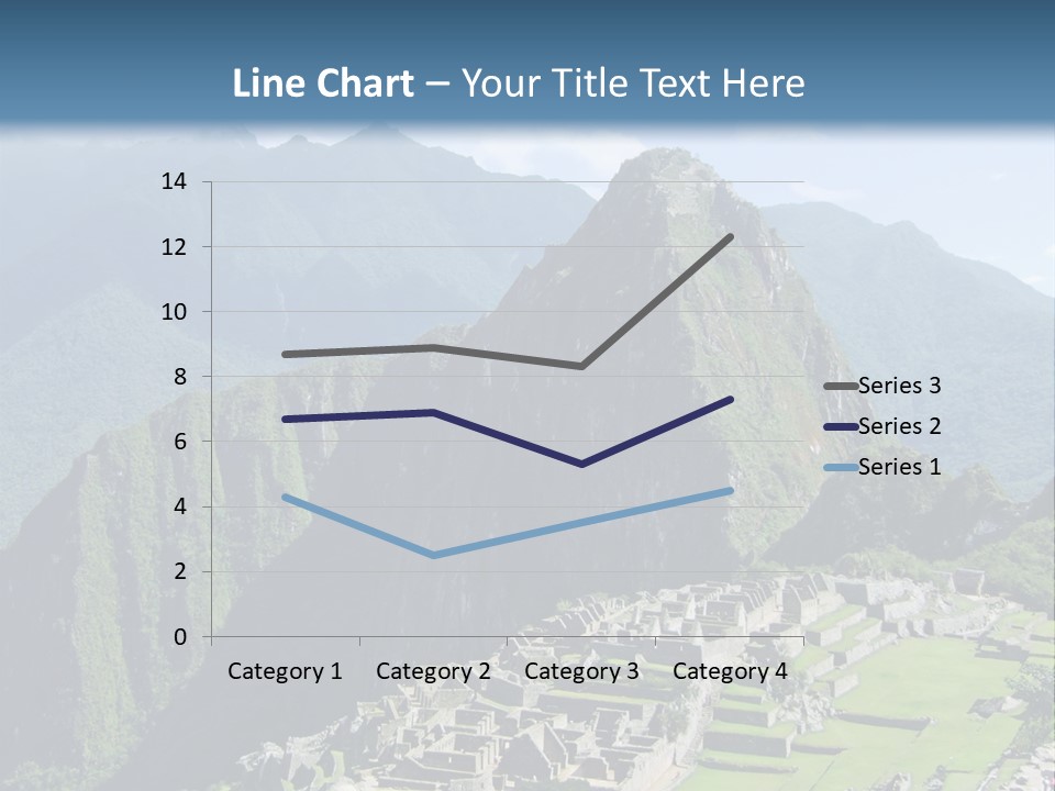 The Lost Incan City Of Machu Picchu Near Cusco, Peru. PowerPoint Template