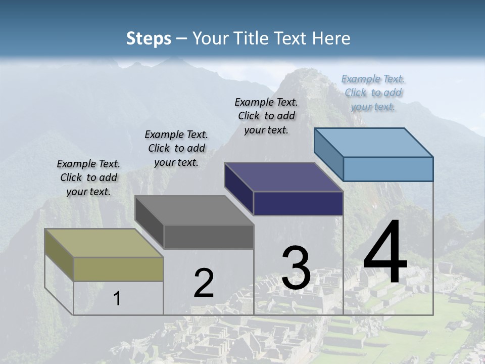 The Lost Incan City Of Machu Picchu Near Cusco, Peru. PowerPoint Template