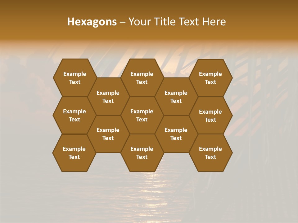 A Sunset Over The Ocean With Palm Leaves PowerPoint Template