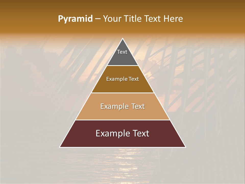 A Sunset Over The Ocean With Palm Leaves PowerPoint Template