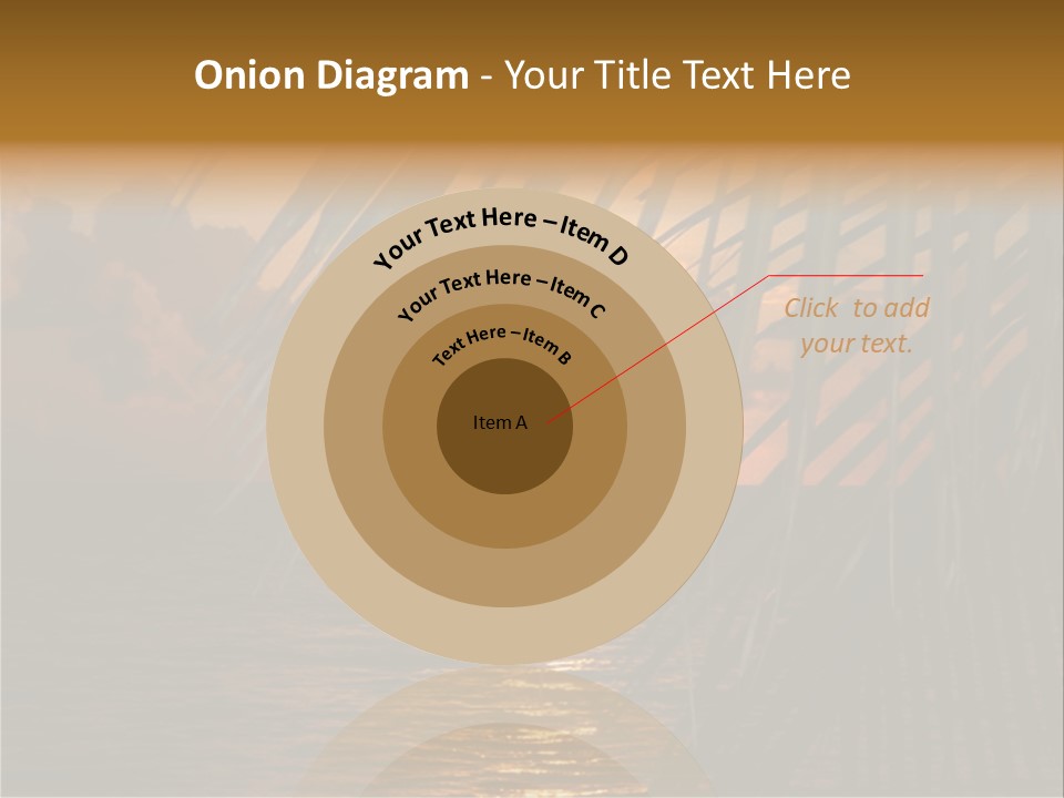 A Sunset Over The Ocean With Palm Leaves PowerPoint Template