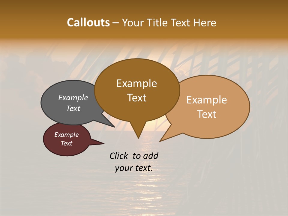 A Sunset Over The Ocean With Palm Leaves PowerPoint Template