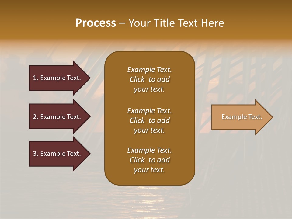A Sunset Over The Ocean With Palm Leaves PowerPoint Template