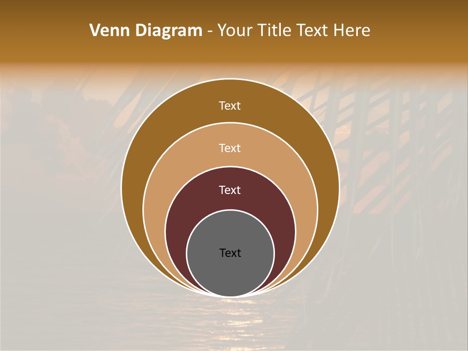 A Sunset Over The Ocean With Palm Leaves PowerPoint Template