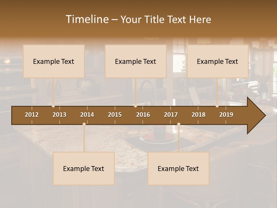 Luxury House With Regal Elegant Kitchen Room PowerPoint Template