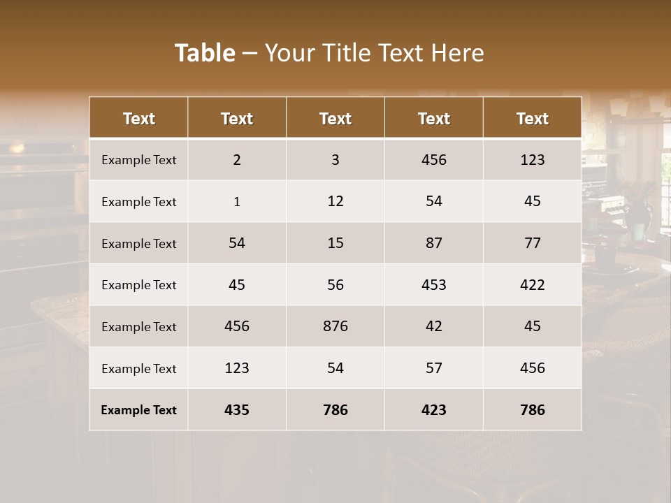 Luxury House With Regal Elegant Kitchen Room PowerPoint Template