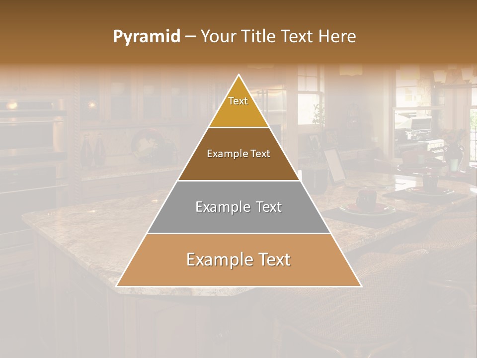 Luxury House With Regal Elegant Kitchen Room PowerPoint Template