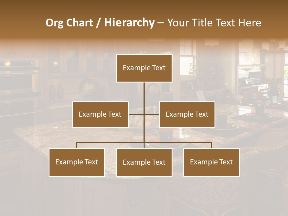 Luxury House With Regal Elegant Kitchen Room PowerPoint Template