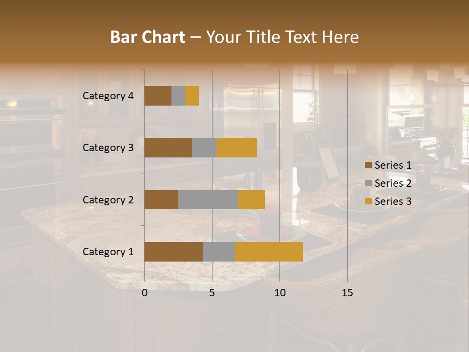 Luxury House With Regal Elegant Kitchen Room PowerPoint Template