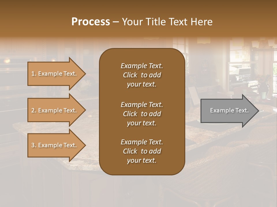 Luxury House With Regal Elegant Kitchen Room PowerPoint Template