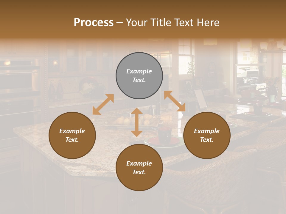 Luxury House With Regal Elegant Kitchen Room PowerPoint Template