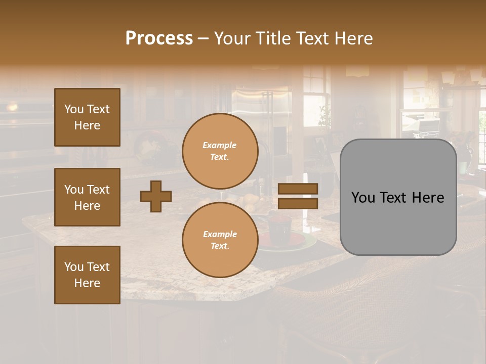 Luxury House With Regal Elegant Kitchen Room PowerPoint Template