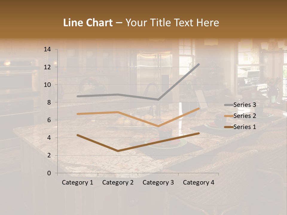 Luxury House With Regal Elegant Kitchen Room PowerPoint Template
