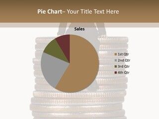 Business Man Sitting On Stack Of Coins PowerPoint Template