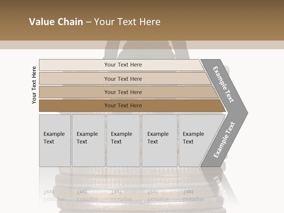 Business Man Sitting On Stack Of Coins PowerPoint Template