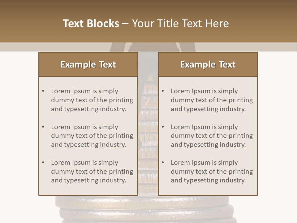 Business Man Sitting On Stack Of Coins PowerPoint Template