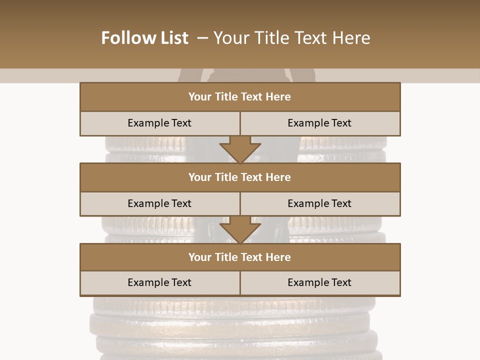 Business Man Sitting On Stack Of Coins PowerPoint Template