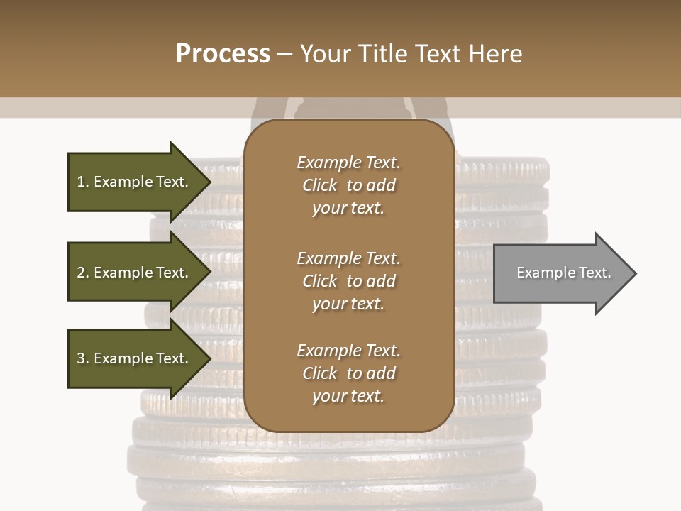 Business Man Sitting On Stack Of Coins PowerPoint Template
