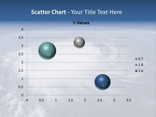 View From Space Of A Giant Hurricane Over The Ocean With Moon In Background. PowerPoint Template