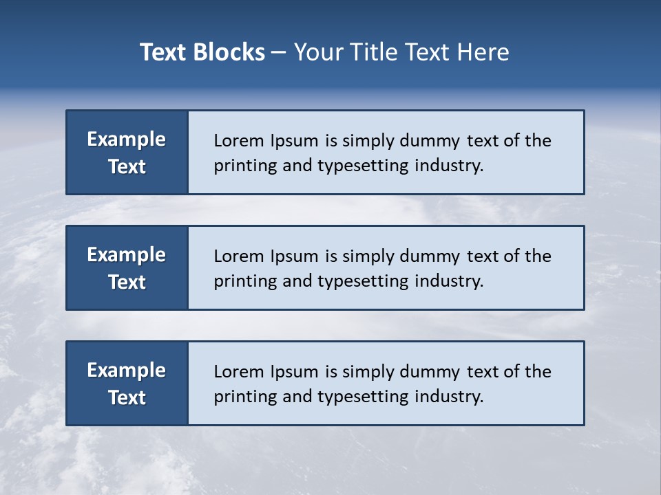 View From Space Of A Giant Hurricane Over The Ocean With Moon In Background. PowerPoint Template