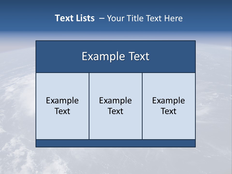 View From Space Of A Giant Hurricane Over The Ocean With Moon In Background. PowerPoint Template